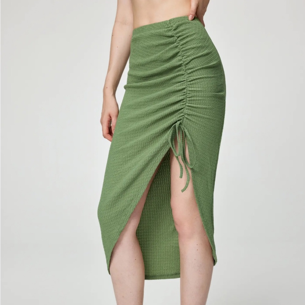 MIDI DRAWSTRING SKIRT